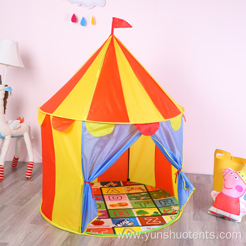 Customize colorful artwork indoor Rainbow play toy tent